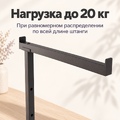 Перекладина вешалки Р-1ГНЛ-Ч: нагрузка до 20 кг при равномерном распределении