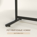 Вешало напольное AFFIDA-1200 с регулировкой высоты, на ножках, черного цвета